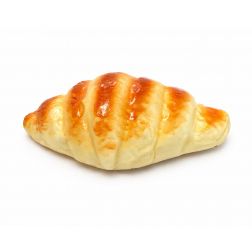 Croissant műanyag 16*9cm barna