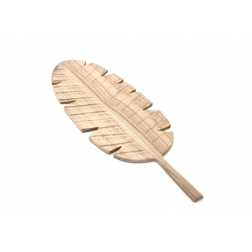 Dekor banánlevél fa 60,5*39,5cm natúr