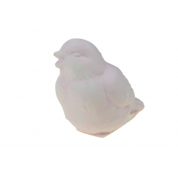 Figura madár gipsz nagy 8,5cm rózsaszín