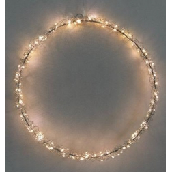 Dekor kör fém D40 85LED arany