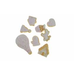 Dekor sütimix gipsz 2D 3,5-9cm s/8 rózsaszín