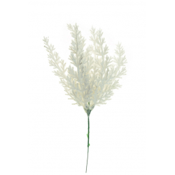 Dekorág 51cm glitteres fehér
