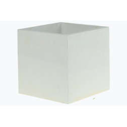 Doboz fa szögletes 10*10*10cm fehér