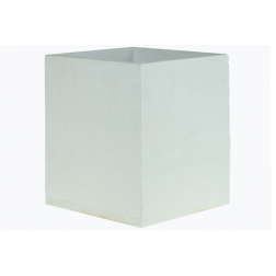 Doboz fa szögletes 12,6*12,6*14,5cm fehér