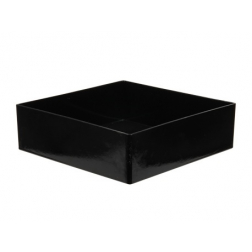 Tál plasztik 20x20x6cm fekete