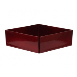 Tál plasztik 20x20x6cm piros