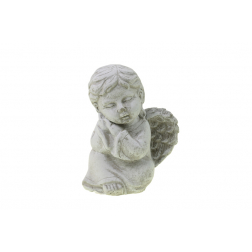 Figura angyal kő 8x7x11cm szürke