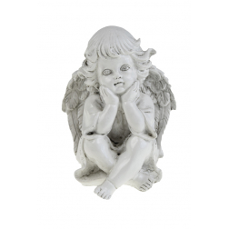 Figura angyal poly 14*10cm 2féle fehér