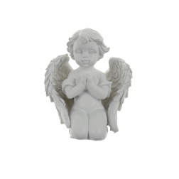 Figura angyal poly térdelő 7,4*4,8*8,6cm szürke