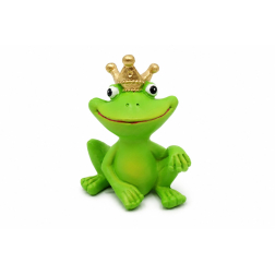 Figura béka poly 6,5*4,8*8,2cm zöld