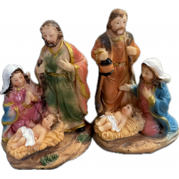 Figura betlehemi poly 9*6cm 2féle színes