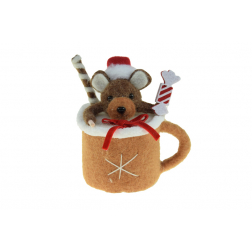 Figura bögre textil 13cm többféle