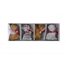 Figura cica poly mikulássapis 15*5*3cm s/4 több szín