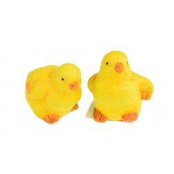 Figura csibe kerámia 5*5*5.5cm 2féle sárga