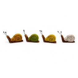Figura csiga fa 7*1.5*5.5cm többféle barna