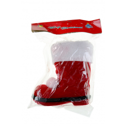 Figura csizma textil 17,5*16cm piros
