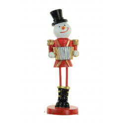 Figura hóember poly 12,9cm piros