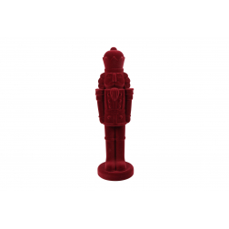 Figura diótötő bársony 52cm piros