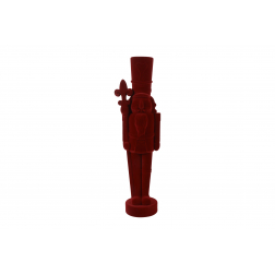 Figura diótötő bársony 79cm piros