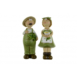 Figura farmer fiú/lány poly 4*3.5*11.5cm zöld