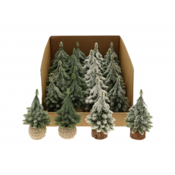 Figura fenyő 15cm 4féle zöld