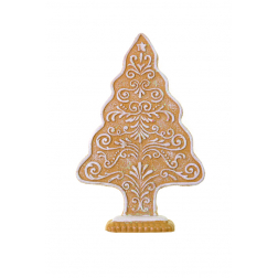 Figura fenyő poly 12,8cm barna