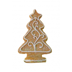 Figura fenyő poly 8cm barna