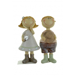Figura fiú/lány poly 3,5*3,5*10,5cm