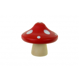 Figura gomba poly 4*4*3.8cm piros