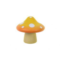 Figura gomba poly 5*5*4.5cm sárga