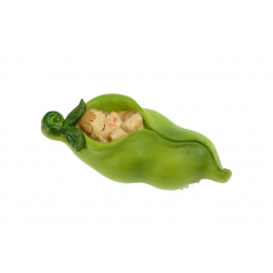 Figura gyerek poly 8,6*4cm borsóhéjban zöld