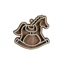 Figura hintaló fa 4cm s/6 natúr
