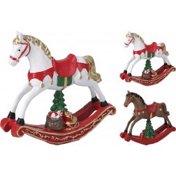 Figura hintaló poly 13cm 2féle fehér/barna