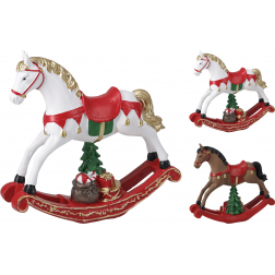 Figura hintaló poly 17cm 2féle fehér/barna