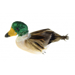 Figura kacsa foam 7cm csipeszes natúr