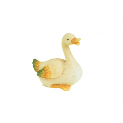 Figura kacsa kerámia 6*9.5*10cm fehér