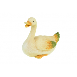 Figura kacsa kerámia 8.5*14.5*14cm fehér