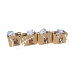 Figura kerámia 3,9*3,4*6,9cm többféle fehér