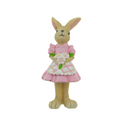 Figura lánynyuszi poly 6*6,5*13,5cm rózsaszín