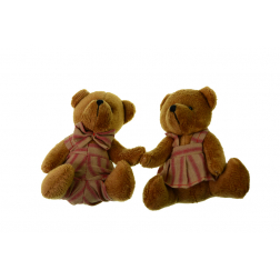 Figura maci fiú/lány plüss 11cm barna
