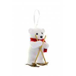 Figura maci hab 11.2cm fehér