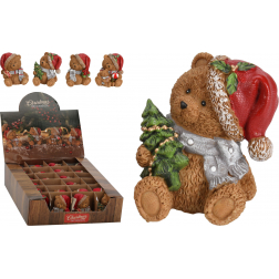 Figura maci poly 7cm többféle barna