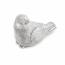 Figura madár cement 16x8x10cm szürke