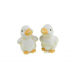 Figura kacsa kerámia 6*5*7cm 2féle fehér