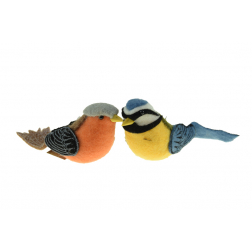 Figura madár textil 19cm többféle