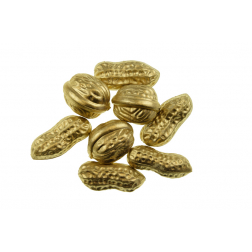 Figura makk+dió műanyag 4cm s/12 arany