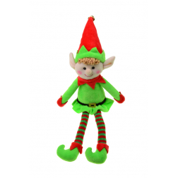 Figura manó fiú textil 11*34cm zöld