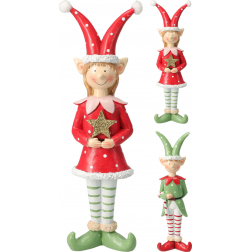 Figura manó poly 6,5*24cm fiú/lány zöld/piros