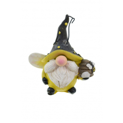 Figura manó poly pöttyös 7*4,5*7,5cm sárga
