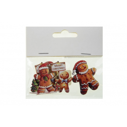 Figura mézeskalács fa 4cm s/6 barna